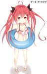  ahoge bad_id bad_pixiv_id blush collarbone date_a_live highres itsuka_kotori long_hair navel red_eyes red_hair seedkeng smile solo standing twintails very_long_hair 
