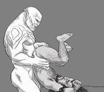  anal_fingering anal_penetration azog_the_defiler domination dwarf fingering flaccid gay hairy humanoid male nipples orc penetration penis scar size_difference the_hobbit thorin unknown_artist upside_down 