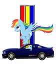  alpha_channel car equine female feral friendship_is_magic hair horse mammal multi-colored_hair muscle_car my_little_pony pedro992 pegasus plain_background pony purple_eyes rainbow_dash_(mlp) rainbow_hair shelby transparent_background vehicle vehiclle wings 