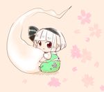  baby black_hairband chibi hairband komaku_juushoku konpaku_youmu konpaku_youmu_(ghost) red_eyes short_hair silver_hair solo touhou younger 