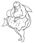  belly big_breasts breasts bulge chubby digestion eaten female fish huge_breasts leguna_character marine shark struggle struggling unwilling unwilling_prey vorarephilia vore zevti_bull 