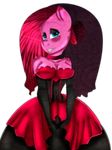  anthro anthrofied clothing dress equine female friendship_is_magic goth hair horse mammal my_little_pony pinkamena_(mlp) pinkie_pie_(mlp) pony solo straight_hair thepurplemaniac wedding 