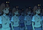  animal animal_on_head bad_id bad_pixiv_id brown_hair cat cat_on_head clone misaka_imouto multiple_girls nukomasu on_head school_uniform short_hair to_aru_kagaku_no_railgun to_aru_majutsu_no_index 