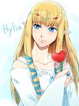  blonde_hair blue_eyes goddess heart hylia long_hair pointy_ears princess_zelda riko_(sorube) smile solo the_legend_of_zelda the_legend_of_zelda:_skyward_sword 