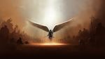  angel armor demon demons diablo epic sword tyrael weapon wings 