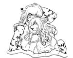  blanket canine clothing cuddling duo eyes_closed feline female fox foxie foxielove khon lying male mammal on_back open_mouth shirt sleeping smile stripes tank_top tiger 