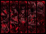  assault_rifle b.d_(palette) blood book braid bullet crossover dahlia_(lasciatemi_morire) dahlia_~lasciatemi_morire~ dog_tags dress flower frilled_dress frills gun hat ib ib_(ib) irisu_kyouko irisu_shoukougun! m16 madotsuki multiple_crossover multiple_girls olmatown palette_~forget-me-not~ petals phone red_eyes rifle rose_petals weapon witch_hat yume_nikki 