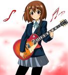  bad_id bad_pixiv_id guitar highres hirasawa_yui instrument k-on! kayama_kenji pantyhose school_uniform solo 