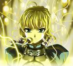  ahoge armor artoria_pendragon_(all) blonde_hair fate/stay_night fate_(series) green_eyes saber skyt2 solo 