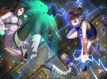  battle duel electricity frenda_seivelun hikari123456 misaka_mikoto mugino_shizuri multiple_girls to_aru_kagaku_no_railgun to_aru_majutsu_no_index 