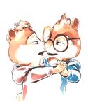  alvin_and_the_chipmunks alvin_seville blue_eyes chipmunk dancing eyewear gay glasses imminent_kissing lando male mammal rodent simon_seville 