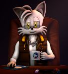  3d_(artwork) big_eyes big_head black_nose canine chek clothed clothing digital_media_(artwork) fox fur hair hi_res looking_at_viewer male mammal miles_prower simple_background solo sonic_(series) source_filmmaker white_fur 