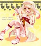  1girl alice_(tales) alice_(tales_of_symphonia_kor) blonde_hair boots hat katou_kuroko short_hair tales_of_(series) tales_of_symphonia tales_of_symphonia_knight_of_ratatosk whip yellow_eyes 