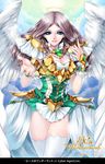  angel armor kunishige_keiichi thighhighs wings 