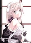  blond_hair blonde_hair choker french_maid long_hair maid 