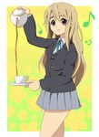  bad_id bad_pixiv_id decantering k-on! kazumania kotobuki_tsumugi musical_note pouring school_uniform solo tea 