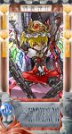  alternate_costume blonde_hair crown flandre_scarlet fright_(hazelnut_cafe) hat ponytail red_eyes short_hair solo tarot the_emperor touhou wings 