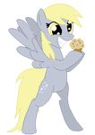  animated blonde_hair cutie_mark derp_eyes derpy_hooves_(mlp) equine female feral food friendship_is_magic hair horse mammal muffin my_little_pony pegasus plain_background pony sile smile solo standing teeth tomdantherock transparent_background wings yellow_eyes 