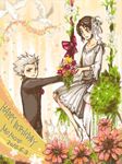  1girl artist_request bleach formal hinamori_momo hitsugaya_toushirou suit 