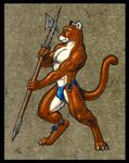  eric_elliot feline halberd iisaw loincloth mammal polearm solo 