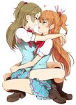  houjou_hibiki minamino_kanade minazuki_randoseru pretty_cure seifuku suite_pretty_cure symmetrical_docking yuri 