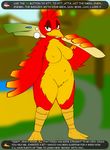  annonguy anthro avian banjo-kazooie beak big_breasts bird blush bottles breasts breegull chubby dialog english_text feathers female green_eyes hybridprojectalpha kazooie looking_at_viewer mole nipples non-mammal_breasts nude smile text unknown_artist video_games wings 