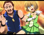  angry armin_arlert blonde_hair blue_eyes brown_eyes brown_hair character_request cosplay crossdressing cure_march marimo_danshaku precure shingeki_no_kyojin shota smile_precure! wolfrun yaoi 