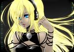  cleavage headphones lily_(vocaloid) ueno_tsuki vocaloid 