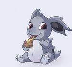  eating female feral food happycrumble looking_at_viewer nidorina nintendo pizza pok&#233;mon pok&eacute;mon red_eyes solo video_games 