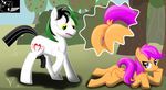  anus butt cub equine fallen-wings female feral friendship_is_magic horse horsecock male mammal my_little_pony on_stomach pegasus penis pony presenting presenting_hindquarters pussy raised_tail scootaloo_(mlp) seductive straight trancesequence wings young 