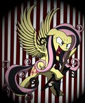  angry anthro anthrofied cutie_mark equine feathers female fluttershy_(mlp) friendship_is_magic friendshipismetal777 fur goth guitar hair horse long_hair mad mammal messy metal my_little_pony open_mouth pegasus playing pony solo tongue tongue_out two_tone_hair wings yellow_fur 