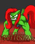 avengers clothing english_text equine female feral fluttershy_(mlp) friendship_is_magic fur green_body green_eyes green_fur hair horse hulk kenichi-shinigami mammal marvel muscles my_little_pony pants parody pegasus ponification pony red_hair text the_incredible_hulk vein wings 