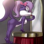  butt chochi female fifi_la_fume fluffy_tail lipstick mirror skunk skunkette solo tiny_toon_adventures tiny_toons warner_bros warner_brothers 