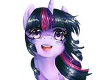  alpha_channel dreampaw equine female feral friendship_is_magic fur hair horn horse mammal multi-colored_hair my_little_pony pony portrait purple_eyes purple_fur solo twilight_sparkle_(mlp) unicorn 