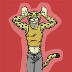  caramelldansen cheetah circles_(comic) feline k-9 ken_brassai low_res male mammal pink_nose solo 