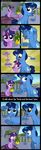  birds_and_the_bees blue_hair blush coltsteelstallion comic crescent_(mlp) cutie_mark dialog duo english_text equine female feral flower friendship_is_magic grass hair horn male mammal multi-colored_hair my_little_pony plant purple_eyes scared sky sweat text tree twilight_sparkle_(mlp) unicorn yellow_eyes 