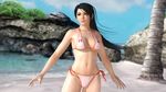  1girl 3d beach bikini black_hair breasts brown_eyes dead_or_alive dead_or_alive_5 large_breasts long_hair momiji_(ninja_gaiden) ninja_gaiden ninja_gaiden:_dragon_sword ocean official_art ponytail solo swimsuit tecmo 