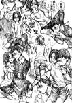  1boy 1girl against_tree amputee artist_request ass bent_over bertholt_fubar bertolt_hoover blush clenched_teeth freckles groping hair_ornament hairclip kiss licking looking_at_another looking_back monochrome on_lap open_mouth pants resisting rough shingeki_no_kyojin shirt short_hair sitting sitting_on_lap sitting_on_person straddle straddling sweatdrop teeth tongue torn_clothes tree ymir_(shingeki_no_kyojin) 
