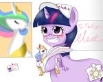  equine female feral friendship_is_magic fur hair hat horn horse mammal multi-colored_hair muppiz my_little_pony pony poster princess princess_celestia_(mlp) purple_eyes purple_fur purple_hair royalty toy twilight_sparkle_(mlp) unicorn winged_unicorn wings 