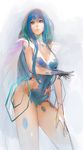  bad_id bad_pixiv_id breasts cape dissolving_clothes highres ladic long_hair medium_breasts million_arthur_(series) multicolored multicolored_eyes multicolored_hair reafe_(million_arthur) sketch solo 