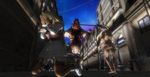  1girl 2boys 3d absurdres ass capcom dante devil_may_cry gun monster multiple_boys nude outdoors pyrrha_alexandra sky soul_calibur soulcalibur_v sword thighhighs weapon 