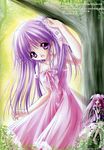  angel_ring_(artbook) blush cute dress gown long_hair open_mouth original purple_eyes purple_hair tinker_bell tinkle violet_eyes 
