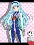  ? aqua_hair bird bodysuit char_aznable gundam hairband long_hair mikeneko_(stray-sheep) musica_fareden pilot_suit purple_eyes real_robot_battle_line solo star super_robot_wars 