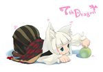  7th_dragon 7th_dragon_(series) animal_ears bad_id bad_pixiv_id ball f-cla ikurakun_(7th_dragon) mage_(7th_dragon) solo top-down_bottom-up white_hair 