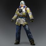  alternate_costume firefighter fireman helmet shin_sangoku_musou xu_huang 