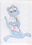  clothed clothing diaper embarrassed feline female half-dressed mammal mydlsecretlife nicole_watterson the_amazing_world_of_gumball 