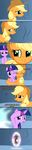  cave equine female feral friendship_is_magic genie green_eyes hair horn horse hug mammal my_little_pony navitaserussirus pony portal purple_eyes sad tears tumblr twilight_sparkle_(mlp) two_tone_hair unicorn 