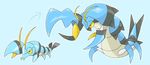  clauncher evolution fakemon pistol_shrimp pokemon pokemon_(game) pokemon_xy 