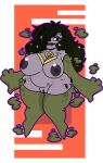  2016 air_elemental alternate_species big_breasts black_hair breasts demonnyuu digital_media_(artwork) elemental female full-length_portrait hair humanoid humanoidized koffing lips nintendo nipples not_furry nude pok&eacute;mon pok&eacute;mon_(species) pok&eacute;morph portrait pussy short_stack simple_background smile solo thick_thighs video_games wide_hips 