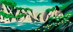  80s animated animated_gif inoue_eisaku long_hair nude oldschool river saint_seiya shunrei swiming very_long_hair 